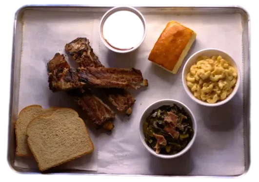BBQ Pork Rib Long Platter